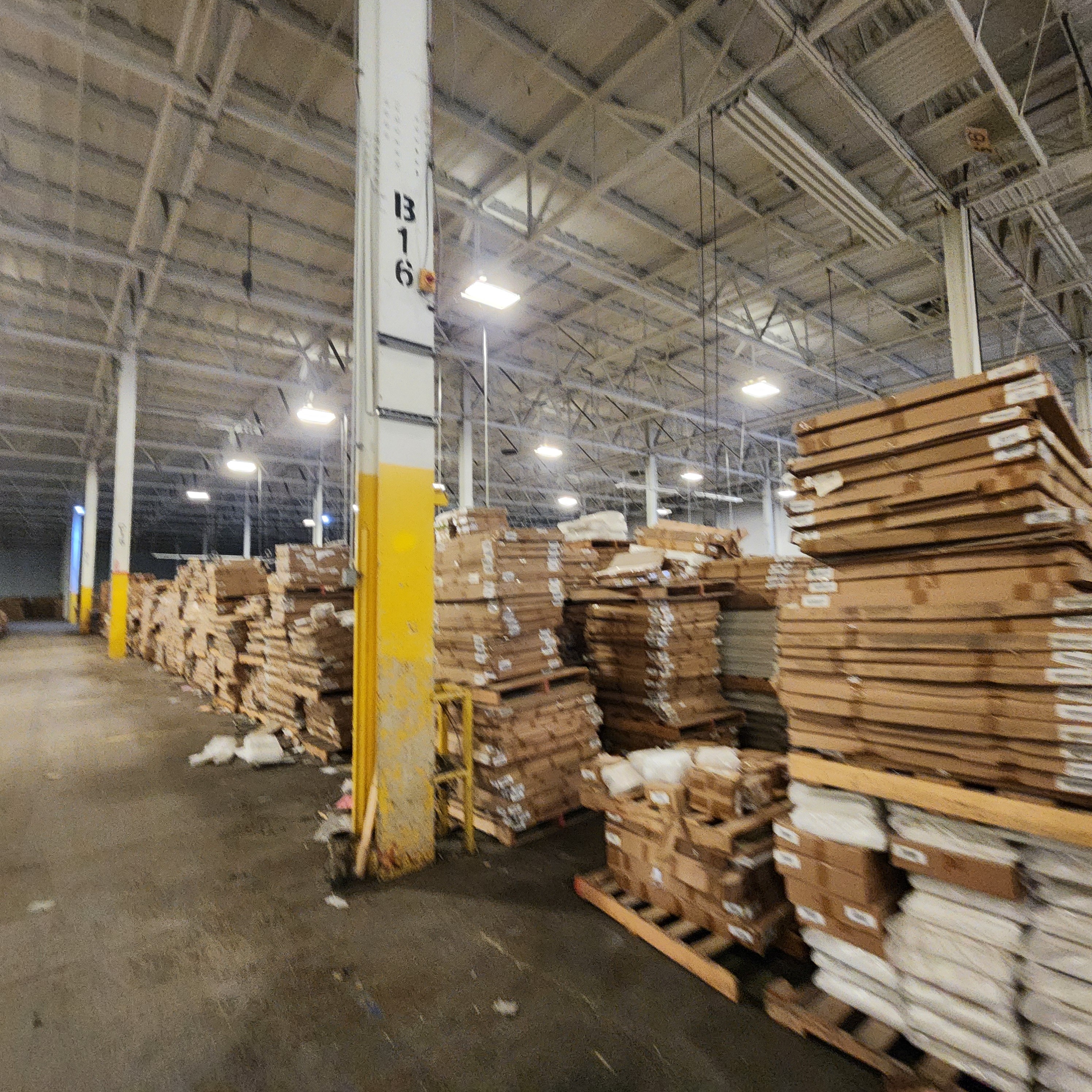 Labeled inventory sections